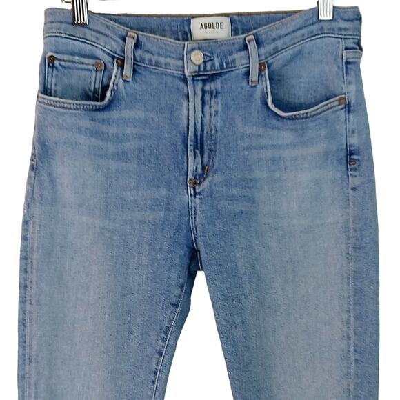AGOLDE SZ 28 Toni Mid Rise Straight Color Precipice - Picture 3 of 7